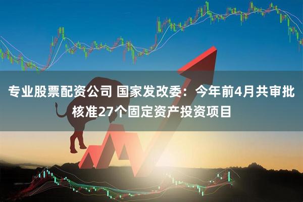 专业股票配资公司 国家发改委：今年前4月共审批核准27个固定资产投资项目